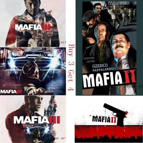 MAFIA movie Poster Clear Image Wall Stickers Home Decoration Good Quality Prints White Coated Paper