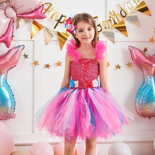 Candy Lollipop Birthday Tutu Dress for Girl Candyland Carnival Pageant Party Costume Rainbow Princess Purim Halloween Clothes