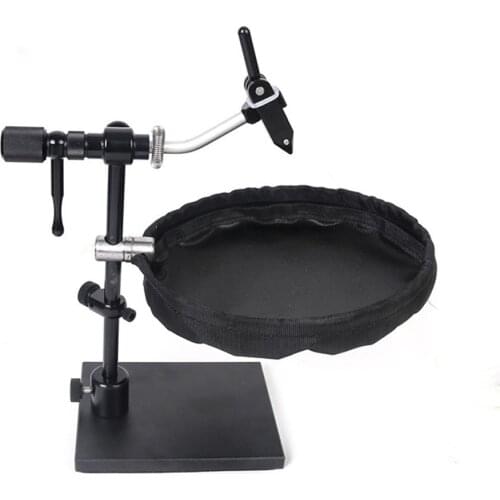 1pcs Fly Tying Trash Tray Waste Basket Fly Tying Vise Trash Holder Bag Tying Tools Storage Pouch Fish Tackle Fishing Accessories