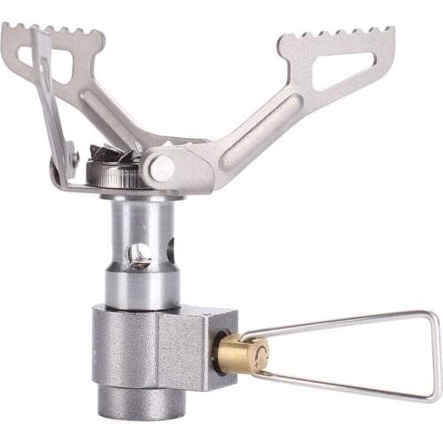 Portable Mini Camping Titanium Stove Outdoor Gas Stove Survival Furnace Stove Pocket Picnic Cooking Gas Burner