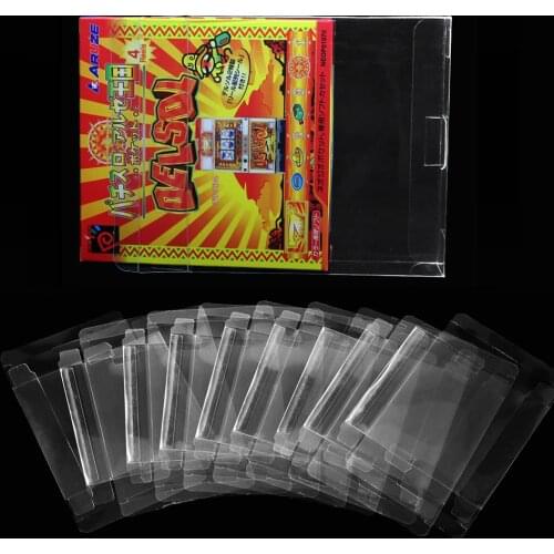Transparent Clear box for N G P C for N E O-GEO cartridge Game box Protector Case games plastic PET Protector game boxes