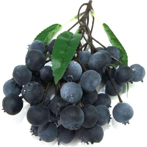 Photo props hotel bar cafe store shop home family room decoration Simulation fake blueberry fruit string bunches model