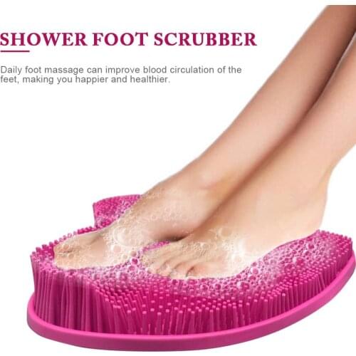 Silicone Bath Foot Massage Pad Mat Shower Back Massage Cushion Brush Suction Cup Bathroom Non-slip Bath Mat Anti Skid Pa