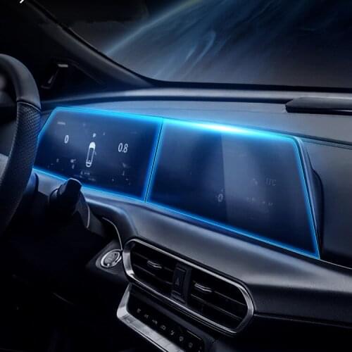 Center Console Instrument Navigation Steel /Fibre Soft Protective Film For Changan UNIT CAB348