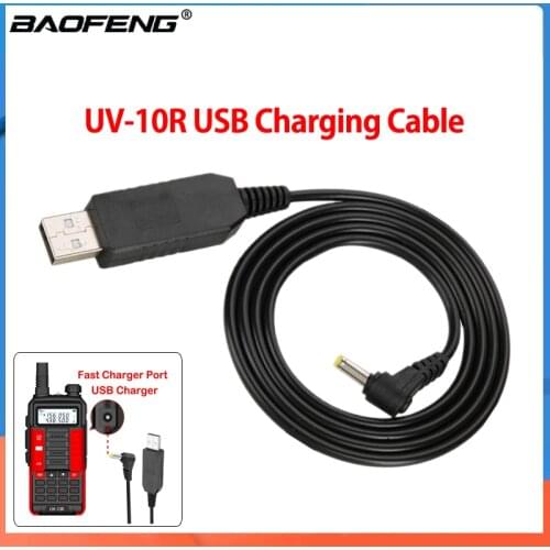 2022 Baofeng UV-10R USB Charging Cable Walkie Talkie Extend The Battery USB Charge Convenient Charger UV10R/UV5R Pro USB-Charge