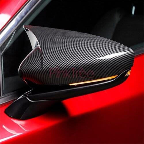 For Mazda 3 2020 Side Door Rear View Mirror Cover Frame Trims ABS Chrome Decoration Car Accessories