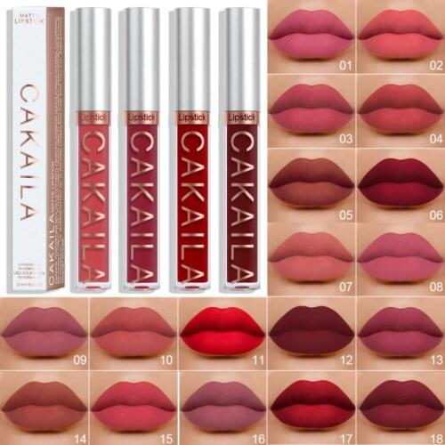 1PC Velvet Matte Lipstick Waterproof Non-marking Long Lasting Lipstick Makeup Lip Tint Cosmetic For Women Maquiagem TSLM2