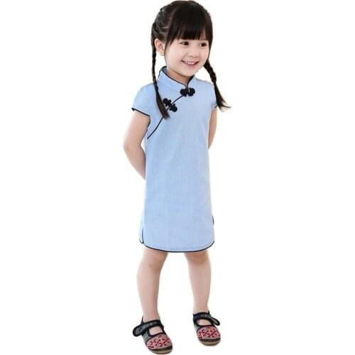 2020 Chinese Style dress baby girl clothes summer style vestidos infantis