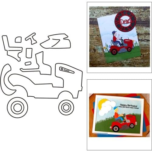 2021 New Weeding Vehicle DIY Metal Cutting Dies For Mould Cut Craft Making Car Decoration Album Card Scrapbooking No Stamps Sets