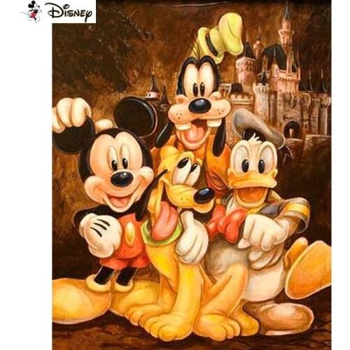 Disney 5D Diamond Painting Full Drill Diamond Embroidery "Cartoon Mickey Mouse" Picture Of Rhinestone Handmade Home Decor A30967