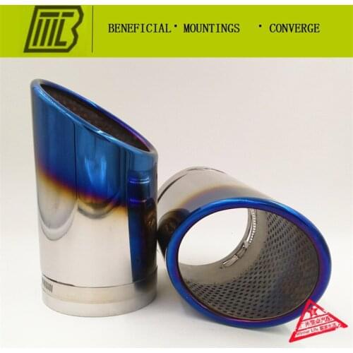 Audi Q7 Car Exhaust Muffler Modified Tail Throat Liner Pipe for AUDI Q7 special pipe Caliber 95mm Length 170mm With 2pcs