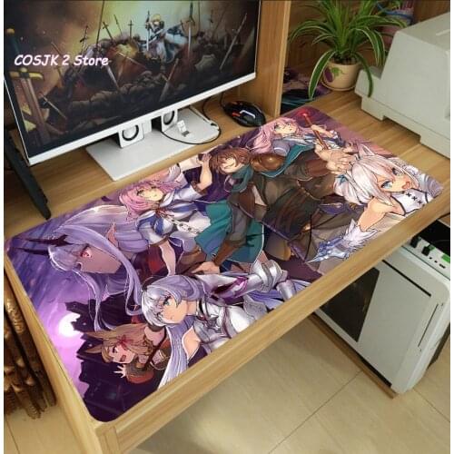 Anime Redo of Healer Kaifuku Jutsushi no Yarinaoshi Flare Large Mouse Pad Gaming Desk Keyboard Mat Anti-Slip Playmat Mousepad
