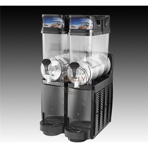 Double Tanks Electric Snow Melting Slush Maker Machine Commercial Ice Slush Making Machine for sale