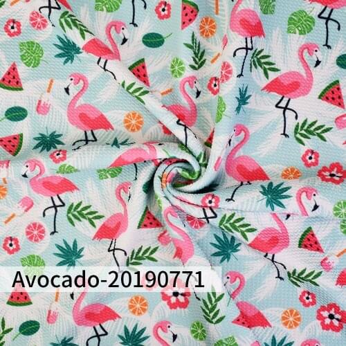 Huangtao Diy 50X150cm Printed Flamingo Pink Character Pattern Fashion Liverpool Bullet Fabric No MOQ Polyester Fabric