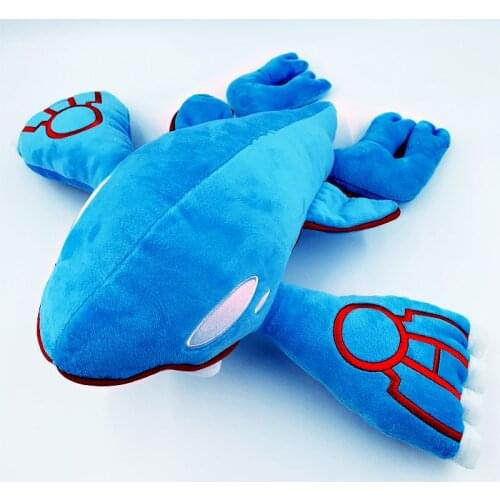 Pokemon 37CM Kyogre Animals Cartoon Cute Plush Dolls Toys Anime Soft Stuffed Gifts For Children