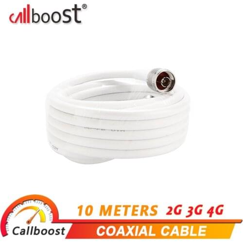 Callboost 10 meters coaxial cable for mobile phone signal booster gsm 2g 3g 4g cable 5D N-Male to N-Male connector antenna cable