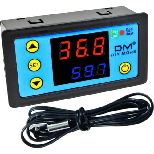 12V 24V 220V AC Digital LED Temperature Controller W3230 W3231 For Incubator Cooling Heating Switch Thermostat NTC Sensor