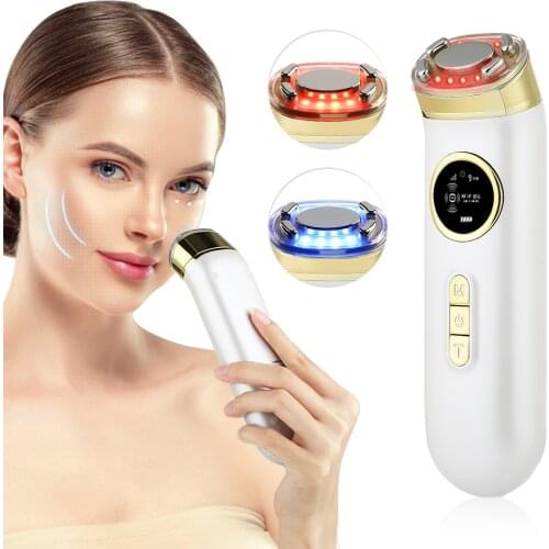 Colorful LED Light Radiofrequency Beauty Device Ultrasonic RF Skin Rejuvenation Face Lifting Machine Anti Wrinkle