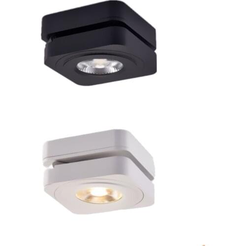 Round Led 360 Angle Adjustable Surface Mounted Downlight Ceiling Lamp 3W 5W 7W LED COB Spot Light AC90-260V Bedroom Restaurant