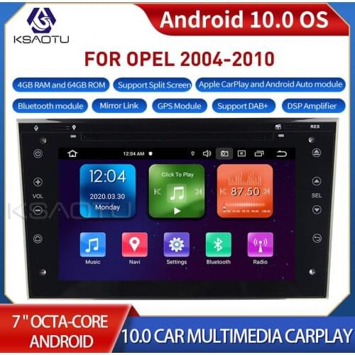 KSAOTU 7093 7" 8-Core Android 10.0 Car Stereo Carplay DSP DAB+ GPS WiFi USB DVB-T 4G TPMS Canbus OBD2 For Opel