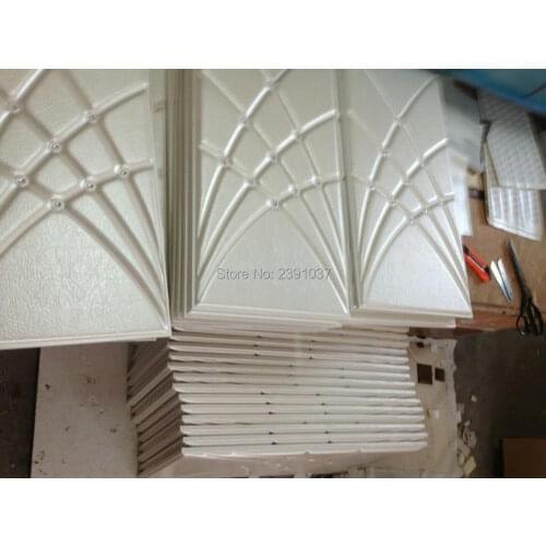 Modern Style Soft Leather Panel with Diamond for Bedroom luxury decorative art Bedroom backgroumd wallpaper 15pcs 40*40*3.5CM