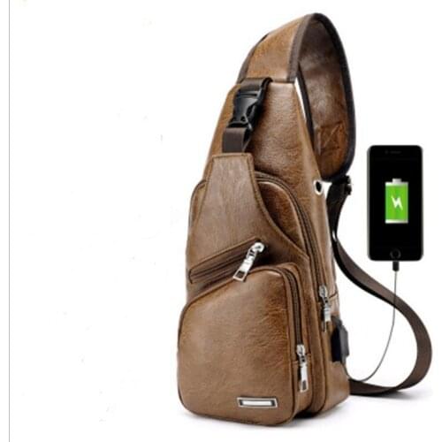 Chest Bag 2019 New Hot Style Casual Fashion Shoulder Bag PU Mens Chest Bag Handbags Cross Bag Men Body Bags hand bags