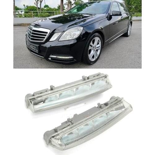2pc DRL Front Bumper Light For Mercedes W212 2009 2010 2011 2012 2013 2014 A2049068900 A2049069000