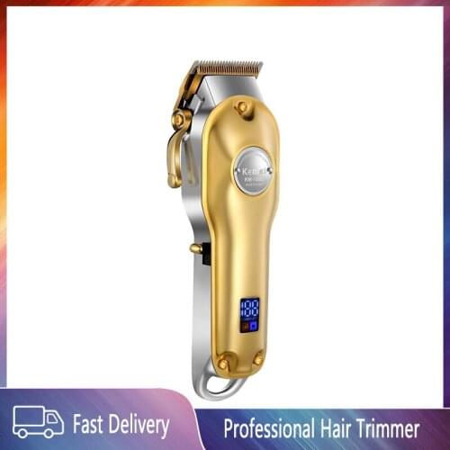 Kemei Professional Hair Clippers Electric Cordless LCD Hair Trimmer for Men Women Child Hair Cutting Machine Barber Shaver