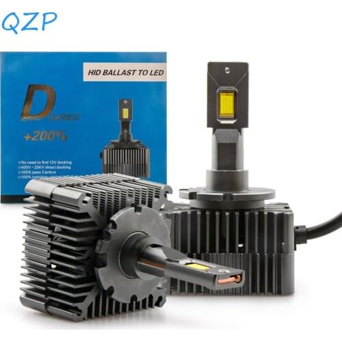 QZP Mini 1:1 Canbus 6500K D1S D1R D2S D2R D3S D3R D4S D4R Car Headlight Bulb 90W 20000LM Auto Light LED Update Kit Plug Play