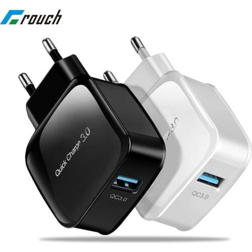 Quick Charge 3.0 18W USB Wall Charger for Samsung j3 j5 j7 2017 S6 S4 usb fast charger for xiaomi Huawei android Micro Usb