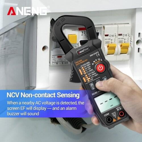ANENG Digital Clamp Meter AC/DC Current Clamp Tester True-RMS Multimeter Auto-Ranging Multi Tester with Amp Volt Ohm Resistance