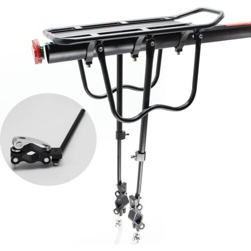 Bicycle Luggage Carrier Cargo Rear Rack Shelf Cycling Seatpost Bag Holder Stand for 20-29 inch Bikes Accessories With Tools
