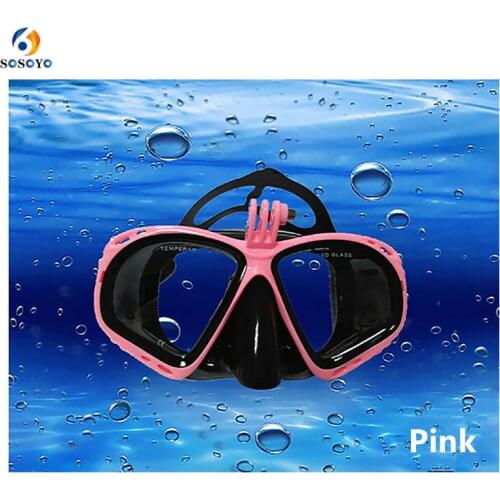 Waterproof Diving mask Professional Underwater Camera Mask Dive Scuba Snorkel Swimming Goggles for GoPro Xiaomi Sports Camera