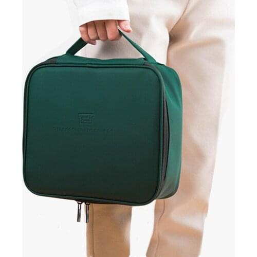 Women PU Leather Cosmetic Bag Waterproof Makeup Cases Toilet Wash Storage Pouch Travel Beauty Vanity Organizer Make Up Box 2020