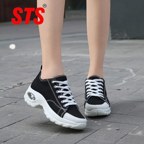 STS Gtime Women Cushion Sports Shoes Outdoor Running Lace Up Ladies Shoes Woman Sneakers Tenis Feminino Casual Flat Femmes Shoes