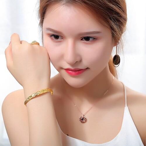 24K Gold Plated 18CM Copper Alloy Korean Fashion Wedding Bride Gift For Girlfriend Star Embellished Bracelets For Women Jewelry