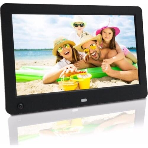 10 inch motion sensor body induction digital album play picture video music calendar support SD and USB digital photo frame