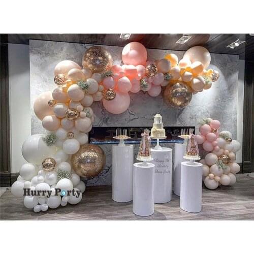 176Pcs Adult Wedding Decor Balloon Garland Arch Kit Balloons Pastel Macaron Baby Birthday Party Decorations Baloon Pump Inflator