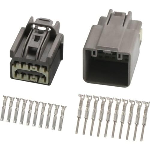 5Pcs/lot 10 Pin 7282-6455-40 7283-6455-40 Car Auto Rearview Mirror Cable Socket Female Male Connector For Ford Focus