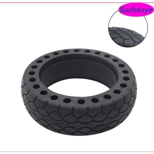 6 Inch Solid Tire 6x1.6 Honeycomb Rubber Solid Fetus Damping Rubber Tyres Wheel for sale Electric Skateboard