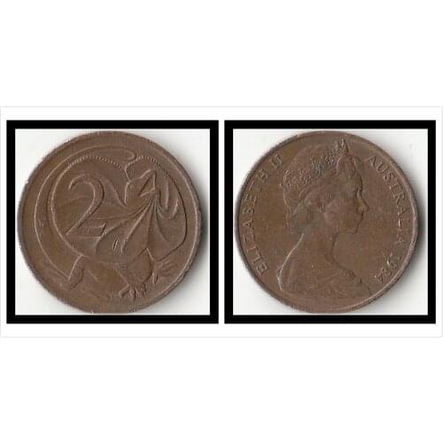 Australia 2 Cents Coins Oceania New Original Coin Collectible Edition Real Rare Unc Commemorative Random Year
