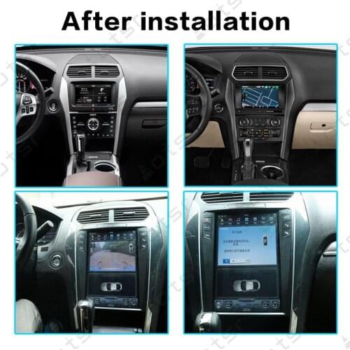 Aotsr Tesla 12.1" Android 8.1 Vertical screen Car DVD Multimedia player carplay GPS Navigation For FORD Explorer 2011-2019