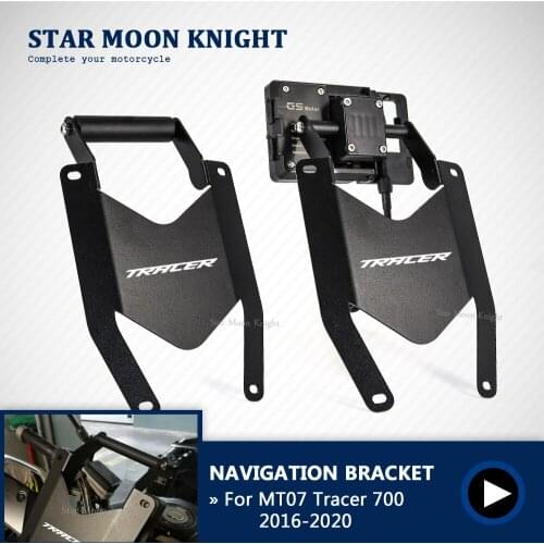 For YAMAHA MT07 Tracer 700 2016-2020 Motorcycle windshield Stand Holder Phone Mobile Phone GPS Navigation Plate Bracket