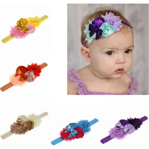 Baby Headband sequin hair bows flower headband girls hair band Newborn Infants headbands Children Hair Accessories Headwear