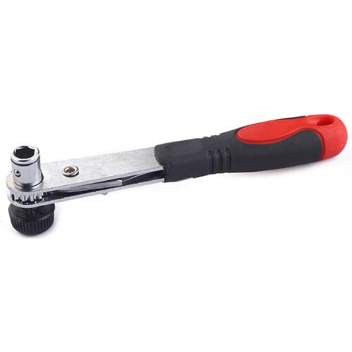 Double-Headed Ratchet Quick Release Socket Wrench Bike Socket Wrench Kit Tool Hex Bit Spanner Semi-Automatic