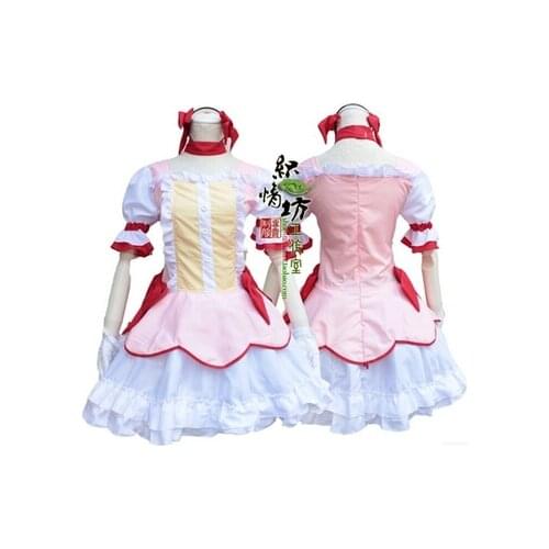 Free shipping Athemis Puella Magi Madoka Magica Kaname Madoka Cosplay Costume
