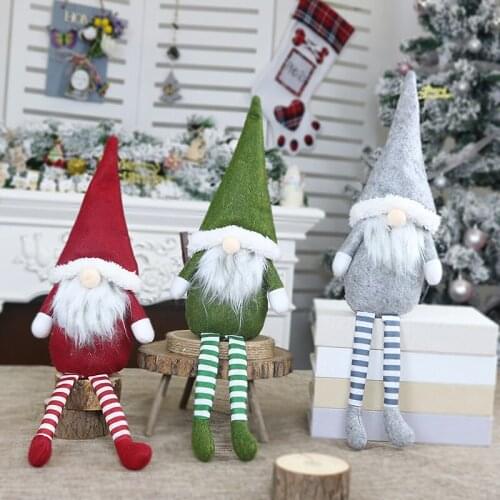 Santa Faceless Doll 2020 Christmas Decorations For Home Merry Christmas Ornament Xmas Gifts Happy New Year 2021