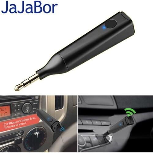 JaJaBor Bluetooth Car Kit Handsfree Mini A2DP Stereo Wireless 5.0 Music Receiver Bluetooth AUX Music Audio Receiver Adapter