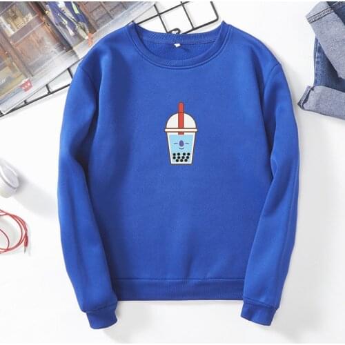 2019 new sweatshirt Korea K-POP Harajuku womens best-selling plus velvet round neck pullover beautiful sports shirt XL streetwe