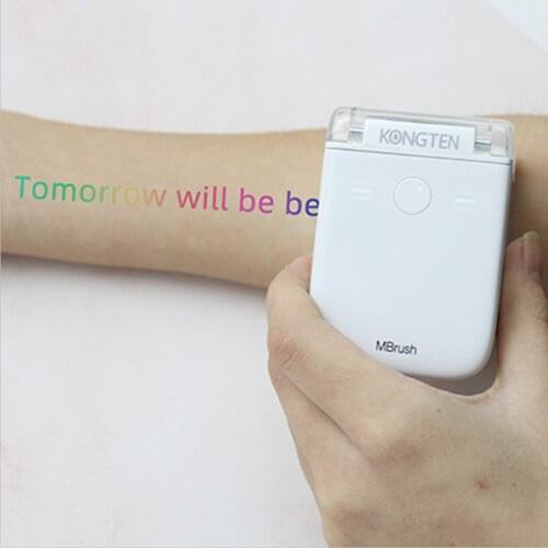 Inkjet Printer Portable Mobile Color Mini Handheld Printer WIFI USB for IOS Android Tattoo Logo 1200dpi add Ink Cartridge APP
